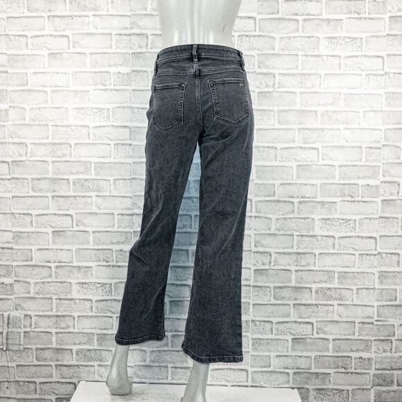 PORTER BLUE Women's Rebel Wide Leg Denim Jeans in Carbon black washed sz 25 - Picture 4 of 12